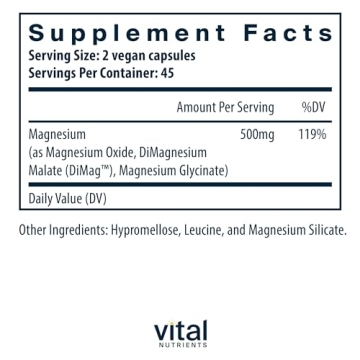 Vegan Triple Magnesium Complex for Stress & Sleep Support