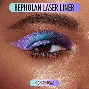 BEPHOLAN Eyeliner Pencil,Purple Eyeliner,Colored Eyeliners,Metallic Eyeliner,Blue Purple Shifting Co...