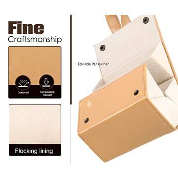 MoKo Sunglasses Organizer with 5 Slots, Travel Glasses Case Storage Portable Sunglasses Storage Case Bag Foldable Eyeglasses Holder Box Eyewear Display Containers for Women Men, Complexion