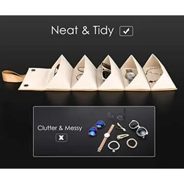 MoKo Sunglasses Organizer with 5 Slots Portable Storage