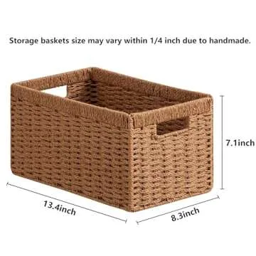 UBBCARE Wicker Storage Baskets for Home Organizing