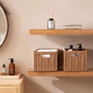 UBBCARE Wicker Storage Baskets for Home Organizing