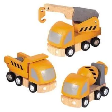 PlanToys Plan City Highway Maintenance Vehicle - Eco-Friendly Toy for Learning Fun