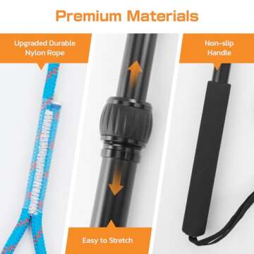 Upgraded Flirt Pole for Dogs - Extendable Dog Flirt Pole with Detachable Interactive Toys - Flirt Stick for Small Medium Large Dogs Training Playing Exercise, Reinforced Aluminum Alloy(Pole-40in Max)