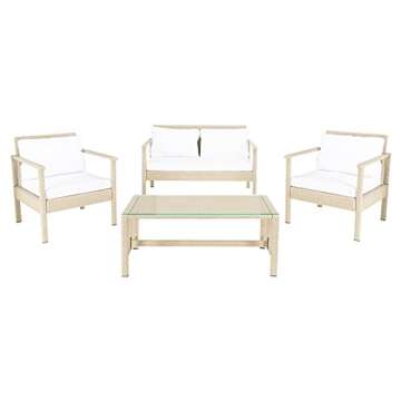 Stylish SAFAVIEH Outdoor Living Set with Cushions