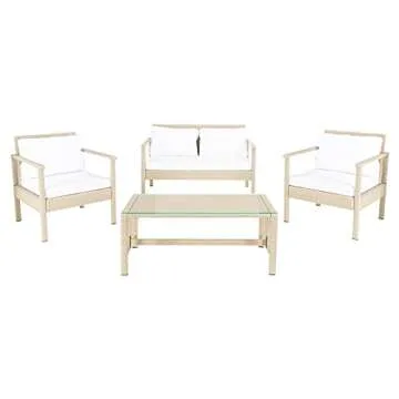 Stylish SAFAVIEH Outdoor Living Set with Cushions