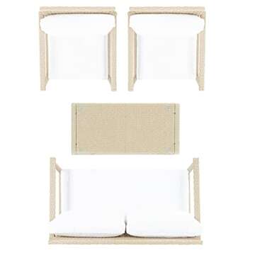 Stylish SAFAVIEH Outdoor Living Set with Cushions