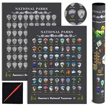 National Parks Scratch Off Map – USA Travel Adventure