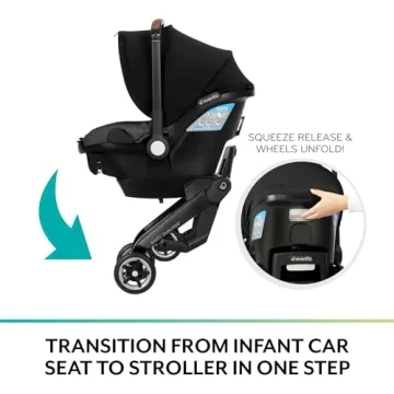 Shyft DualRide with Carryall Storage Infant Car Seat and Stroller Combo (Boone Gray)