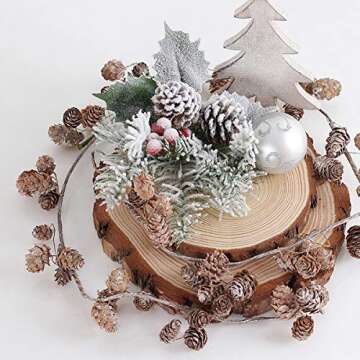 200 Natural Mini Pine Cones for Festive Crafting