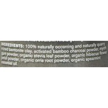 InVitamin Natural Whitening Activated Charcoal Powder for Teeth and Gums (Spearmint)