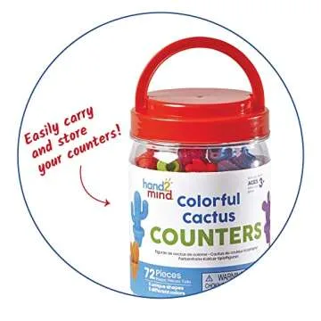 Colorful Cactus Counters for Kids | Fun Math Toys