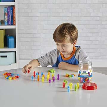 Colorful Cactus Counters for Kids | Fun Math Toys