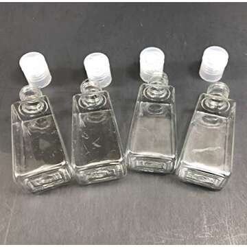 Stylish Keychain Sanitizer Holders Set with Travel Bottles