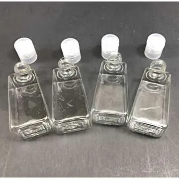 Stylish Keychain Sanitizer Holders Set with Travel Bottles
