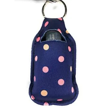 Stylish Keychain Sanitizer Holders Set with Travel Bottles