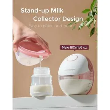 Momcozy Breast Pump Hands Free Mobile Style | M6, Wearable Breastfeeding Pump Ideal Rhythm for More Milk, DoubleFit Flange More Fit & Discreet with 3 Modes & 9 Levels, 24mm - 2 Pack Cozy Red