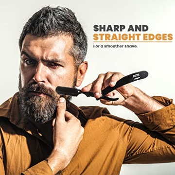Utopia Care Barber Straight Edge Razor with Derby Blades