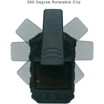 MIUFLY Body Camera – 1296P, Night Vision, GPS