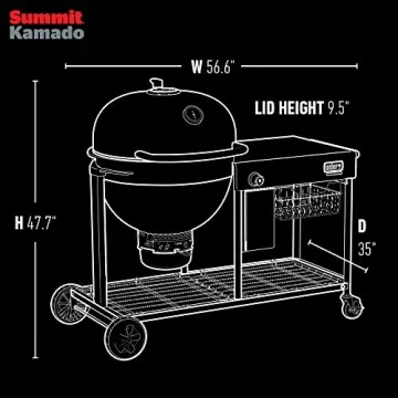Weber Summit Kamado S6 Grill - Premium Charcoal BBQ