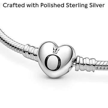 PANDORA Heart Clasp Snake Chain Bracelet - Sterling Silver Gift