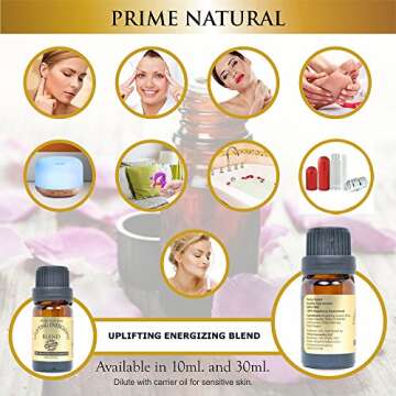 Prime Natural Energizing Essential Oil for Mood & Relaxation
