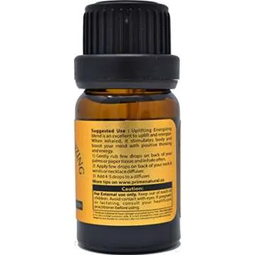 Prime Natural Energizing Essential Oil for Mood & Relaxation
