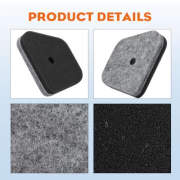 Hipa FS90R FS110R FS130R Air Filter for STIHL FS90 FS87 FS100 FS100R FC100 FC110 FC90 HL100 HL90 HT100 HT131 KM100 KM110 Trimmer Parts Replace 4180-120-1800 4180 120 1800 Air Filter 5 Pack