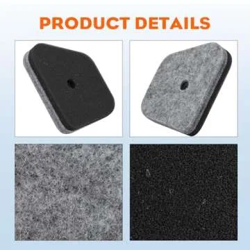 Hipa FS90R FS110R FS130R Air Filter for STIHL FS90 FS87 FS100 FS100R FC100 FC110 FC90 HL100 HL90 HT100 HT131 KM100 KM110 Trimmer Parts Replace 4180-120-1800 4180 120 1800 Air Filter 5 Pack