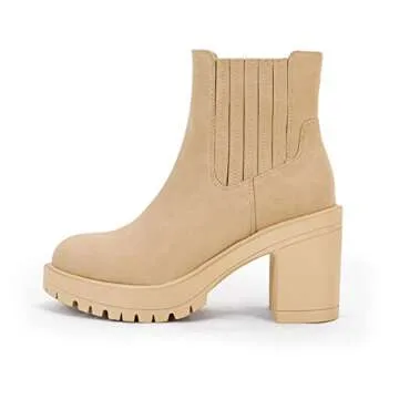 Stylish Women's Platform Lug Sole Ankle Boots for Any Occasion