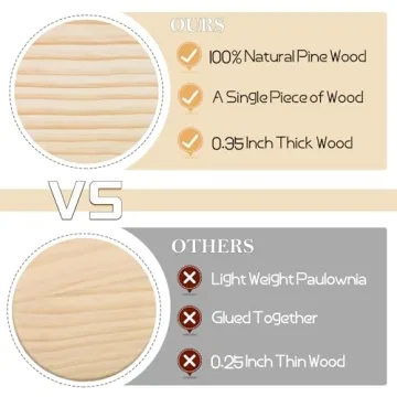 Stylish Unfinished Wood Coasters for Custom Crafts