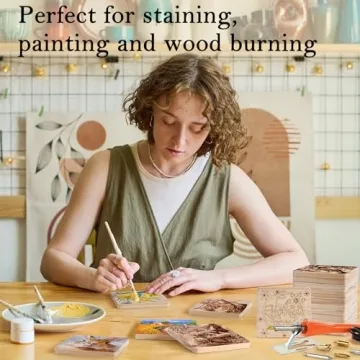 Stylish Unfinished Wood Coasters for Custom Crafts