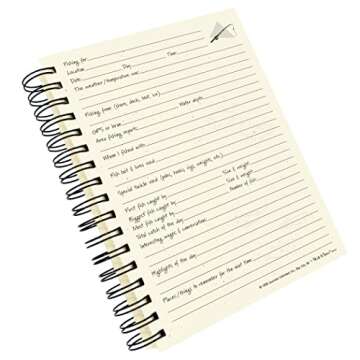Write it Down series by Journals Unlimited, Guided Journal, Fishing, Fisherman's Journal, Full-size 7.5"x 9", Kraft Hard Cover, Made in USA