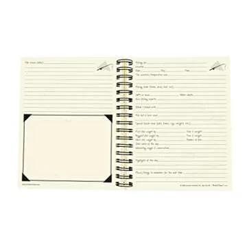 Write it Down series by Journals Unlimited, Guided Journal, Fishing, Fisherman's Journal, Full-size 7.5"x 9", Kraft Hard Cover, Made in USA