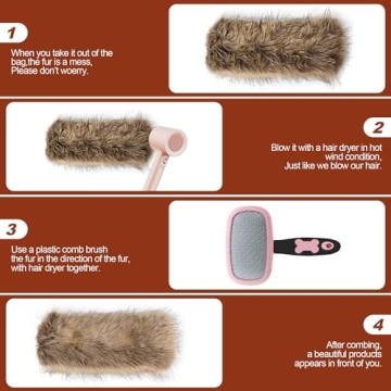 Dikoaina Faux Fur Headband Winter Earwarmer for Women