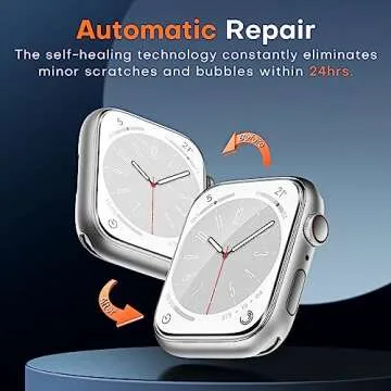 TOCOL 6 Pack Screen Protectors for Apple Watch SE (2nd Gen)/6/5/4 40 mm, Bubble-Free Scratch Resistant HD Transparent Soft TPU Screen Protector Film for Apple Watch 40 mm