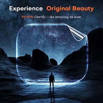 TOCOL 6 Pack Screen Protectors for Apple Watch SE (2nd Gen)/6/5/4 40 mm, Bubble-Free Scratch Resistant HD Transparent Soft TPU Screen Protector Film for Apple Watch 40 mm