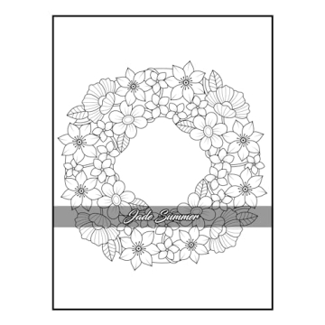 100 Flowers Adult Coloring Book for Relaxation and Creativity