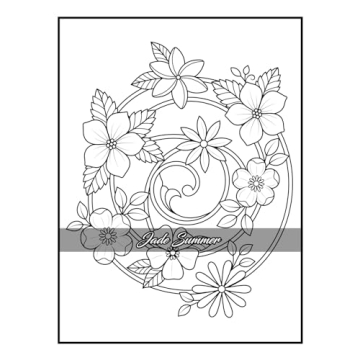 100 Flowers Adult Coloring Book for Relaxation and Creativity