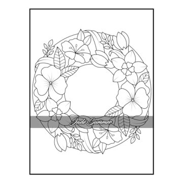 100 Flowers Adult Coloring Book for Relaxation and Creativity