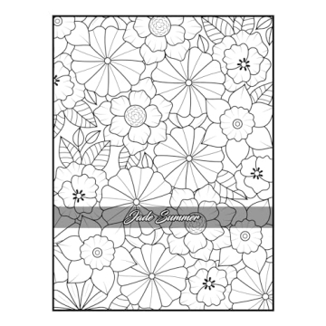 100 Flowers Adult Coloring Book for Relaxation and Creativity