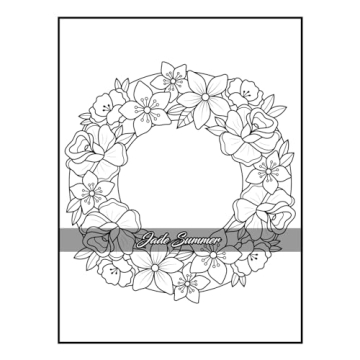 100 Flowers Adult Coloring Book for Relaxation and Creativity