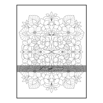 100 Flowers Adult Coloring Book for Relaxation and Creativity