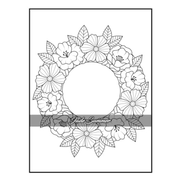 100 Flowers Adult Coloring Book for Relaxation and Creativity