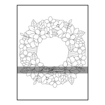 100 Flowers Adult Coloring Book for Relaxation and Creativity