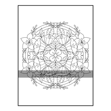 100 Flowers Adult Coloring Book for Relaxation and Creativity