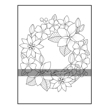 100 Flowers Adult Coloring Book for Relaxation and Creativity