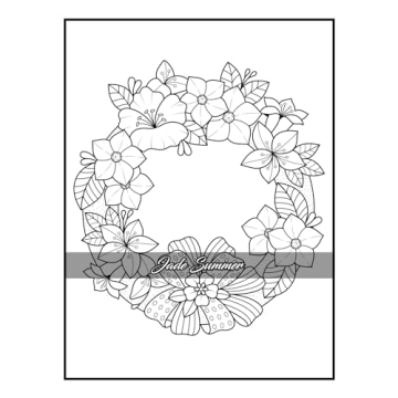100 Flowers Adult Coloring Book for Relaxation and Creativity