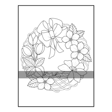 100 Flowers Adult Coloring Book for Relaxation and Creativity