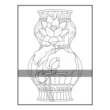 100 Flowers Adult Coloring Book for Relaxation and Creativity